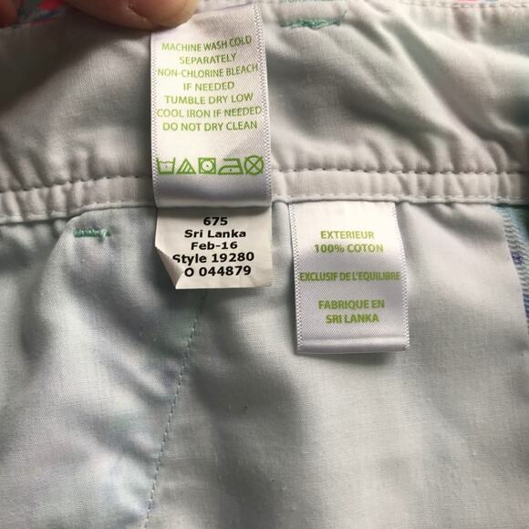 Lilly Pulitzer 5” Callahan Minty Fresh Shorts - Picture 5 of 5